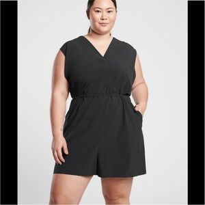 NWT Athleta Marlow Romper Black 2X